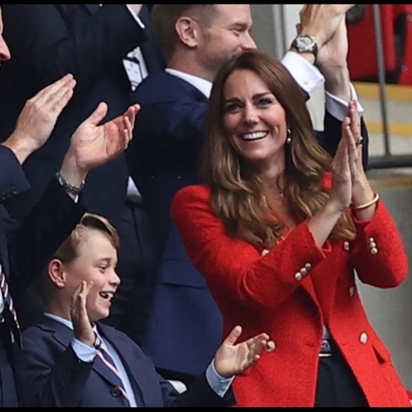 ZARA red double breasted blazer ASO Kate Middleton - Picture 3 of 8